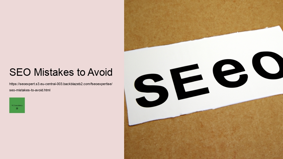 SEO Mistakes to Avoid